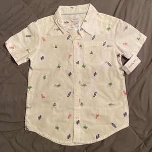 Carter’s Toddler Boy Summer Theme Button Up, 4T
